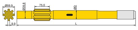 Striking Bar Tamrock T45